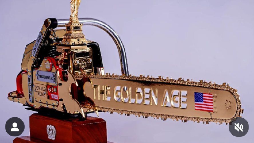 milei motosierra trump