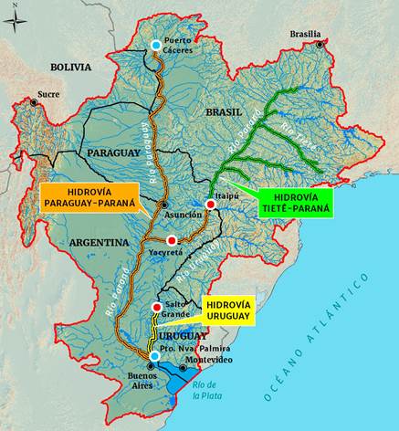 mapa hidrovia
