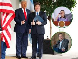 trump milei abajo petro sheinbaum