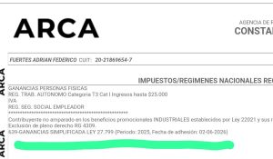 adrian fuertes regimen simplificado villaguay