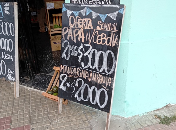 cartel naranjas