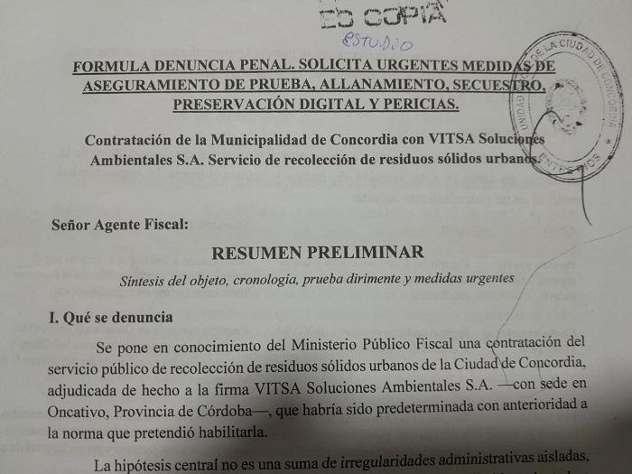 denuncia