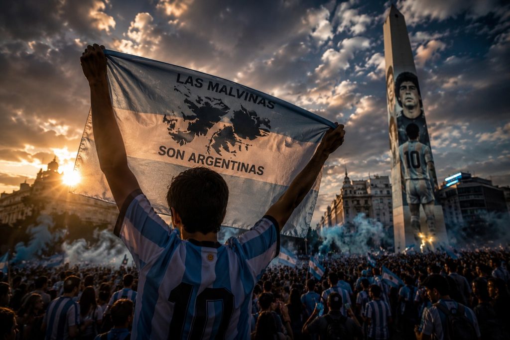 argentina mundial malvinas diego y messi