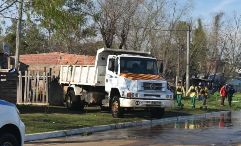 camion inundacion