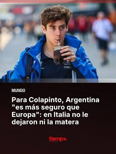 colapinto ni el mate