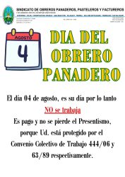 panaderos 4 de agosto feriado