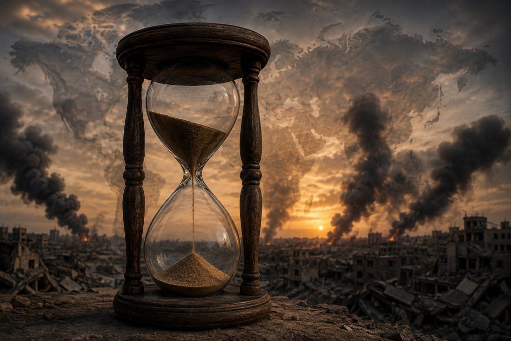 reloj de arena y guerra mundial
