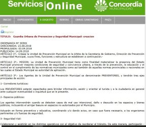 guardia urbana ordenanza a